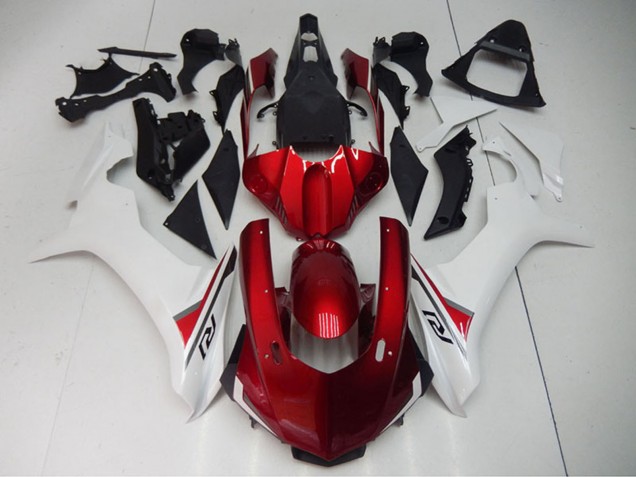 2015-2019 White Red Black Yamaha YZF R1 Motorcycle Fairing UK