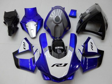 Buy 2015-2019 White Blue Glossy Black Yamaha YZF R1 Motorcycle Fairings UK