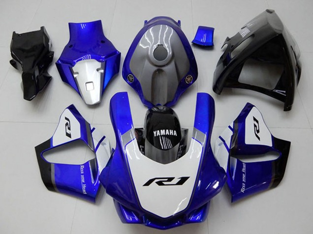 2015-2019 White Blue Glossy Black Yamaha YZF R1 Motorcycle Fairings UK