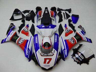 Buy 2015-2019 White Blue Red Black Green Monster Yamaha YZF R1 Motorcycle Fairings UK