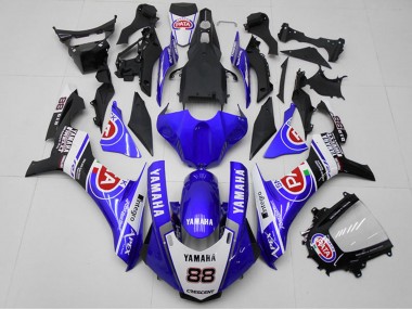 Buy 2015-2019 White Blue Black Red PATA 88 Yamaha YZF R1 Motorcycle Fairings UK