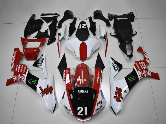 2015-2019 White Red Glossy Black Green Monster Motul YSP Yamaha YZF R1 Motorcycle Fairings UK