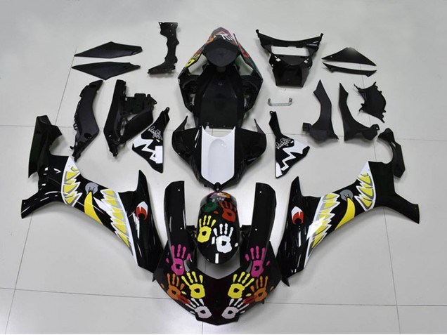 2015-2019 Black White Yellow Pink Shark Yamaha YZF R1 Motorcycle Fairings UK