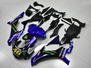 Buy 2015-2019 Blue White Black Green ENEOS Monster M1 46 Yamaha YZF R1 Motorcycle Fairings UK