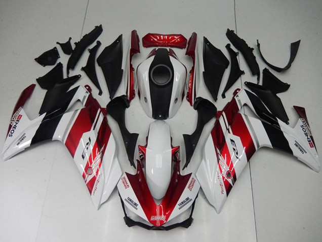 2015-2018 White Red Black Yamaha YZF R3 Bike Fairings UK