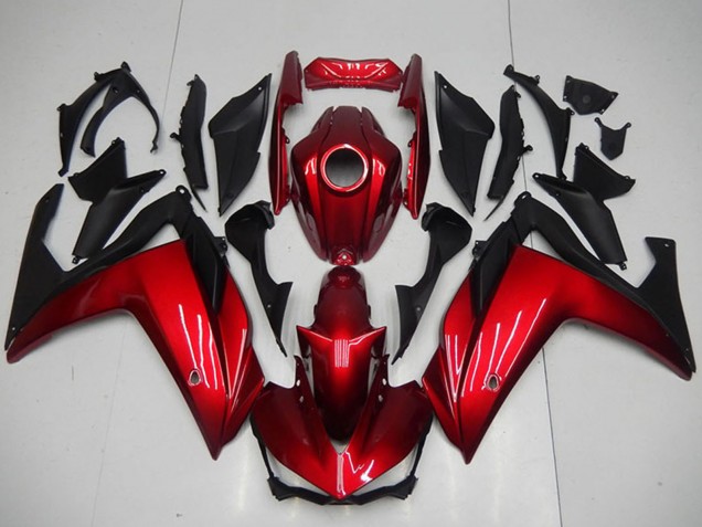2015-2018 Red Matte Black Yamaha YZF R3 Motorcycle Fairings UK