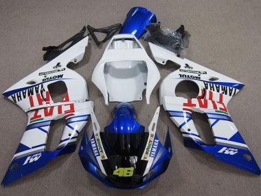 Buy 1998-2002 White Blue Red Fiat Michelin Motul 46 Yamaha YZF R6 Motorcycle Fairings UK