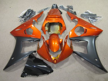 Buy 2003-2004 Orange Matte Black Yamaha YZF R6 Motorcycle Fairing UK