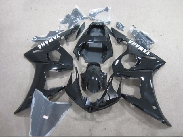 2003-2004 Glossy Black White Decals Yamaha YZF R6 Motorcycle Fairing UK
