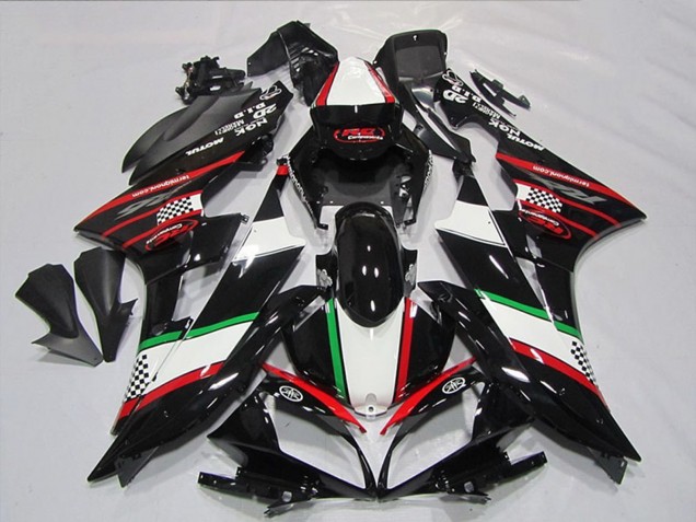 2006-2007 White Red Glossy Black Green Motul Yamaha YZF R6 Motorcycle Fairings UK