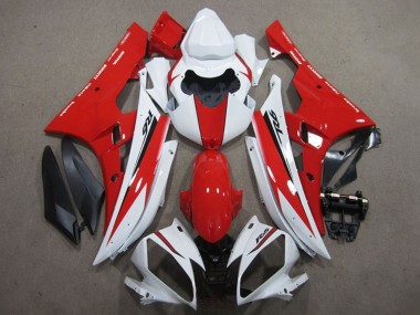 Buy 2006-2007 White Red Black Yamaha YZF R6 Motorcycle Fairing UK