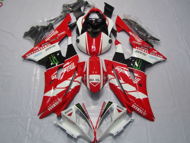 2008-2016 White Red Glossy Black Green Monster Rocol Milwaukee Maxxis Yamaha YZF R6 Motorcycle Fairings UK