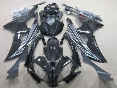 Buy 2008-2016 Glossy Black White Stripe Yamaha YZF R6 Motorcycle Fairings UK