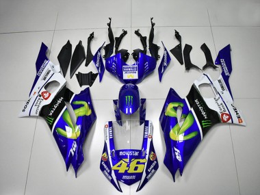 Buy 2017-2023 White Blue Black Green Monster MoviStar 46 Yamaha YZF R6 Motorcycle Fairings UK