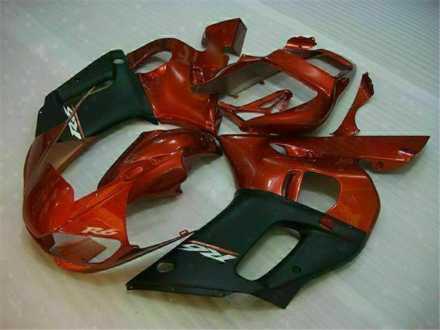 Buy 1998-2002 Black Brown Yamaha YZF R6 Motor Bike Fairings UK