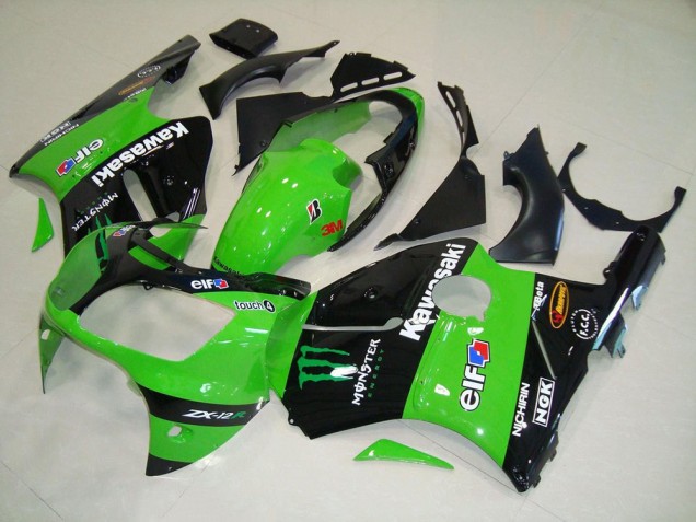 Buy 2000-2001 Green Monster Kawasaki ZX12R Motorcycle Fairing Kit UK Buy 2000-2001 Green Monster Kawasaki ZX12R Motorcycle Fairing Kit UK