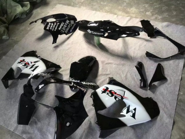 Buy 2000-2001 Glossy Black White Kawasaki ZX9R Motorbike Fairing Kits UK Buy 2000-2001 Glossy Black White Kawasaki ZX9R Motorbike Fairing Kits UK