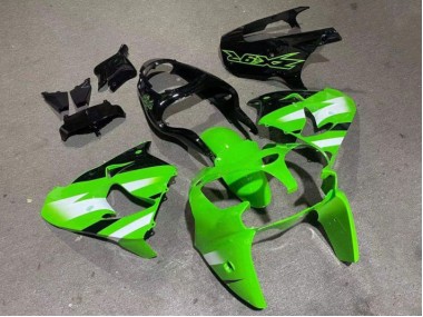Buy 2000-2001 Green Glossy Black Kawasaki ZX9R Motorcylce Fairings UK