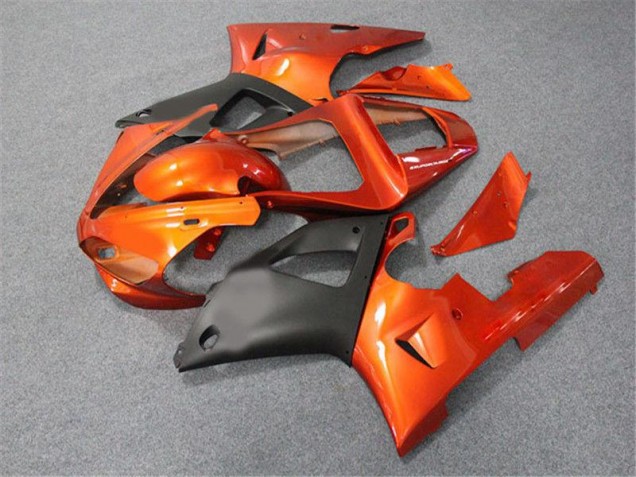 Buy 2000-2001 Orange Black Yamaha YZF R1 Motorcycle Fairings Kit UK