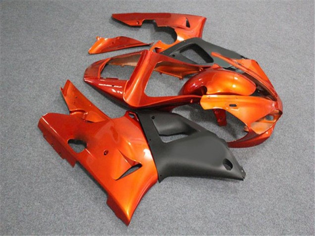 Buy 2000-2001 Orange Black Yamaha YZF R1 Motorcycle Fairings Kit UK