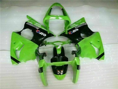 Buy 2000-2002 Green Black Kawasaki ZX6R Bike Fairings UK
