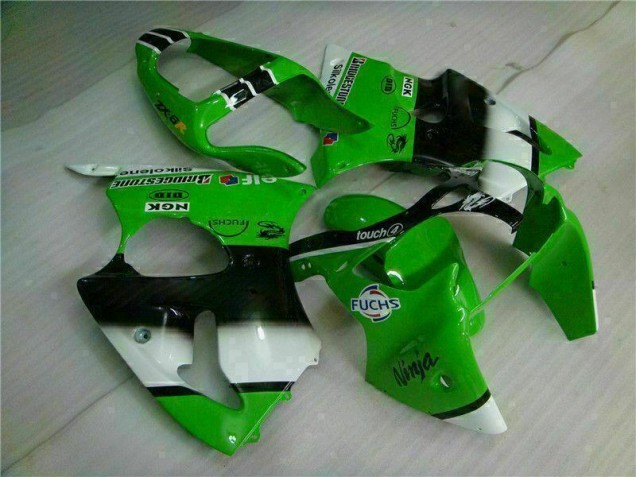 Buy 2000-2002 Green Black Kawasaki ZX6R Motorbike Fairing UK Buy 2000-2002 Green Black Kawasaki ZX6R Motorbike Fairing UK