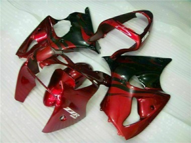 Buy 2000-2002 Red Black Kawasaki ZX6R Bike Fairing Kit UK