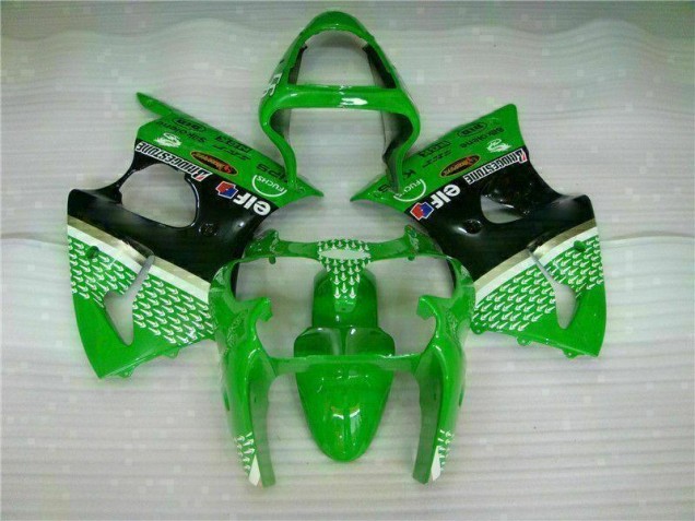 Buy 2000-2002 Green Black Kawasaki ZX6R Motorcycle Bodywork UK Buy 2000-2002 Green Black Kawasaki ZX6R Motorcycle Bodywork UK