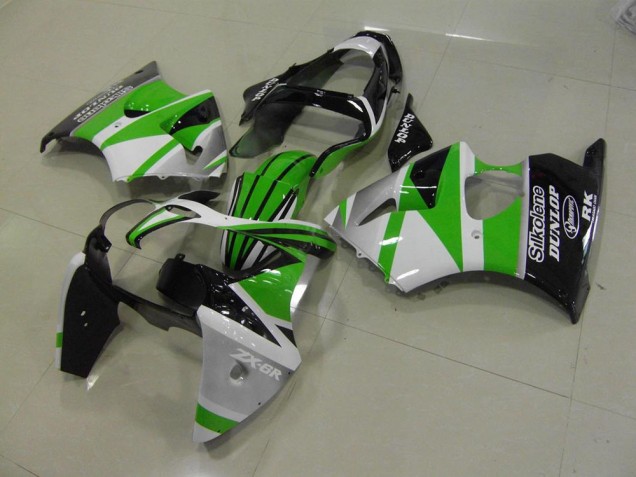 Buy 2000-2002 Green White Stripe Kawasaki ZX6R Motorcycle Bodywork UK Buy 2000-2002 Green White Stripe Kawasaki ZX6R Motorcycle Bodywork UK