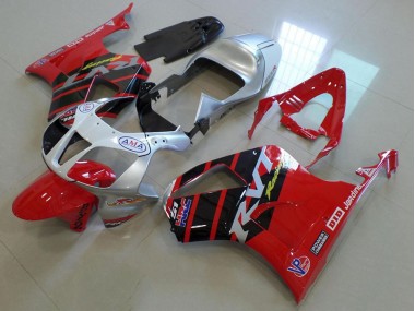 Buy 2000-2006 Red Silver Honda VTR1000 Motorbike Fairing UK