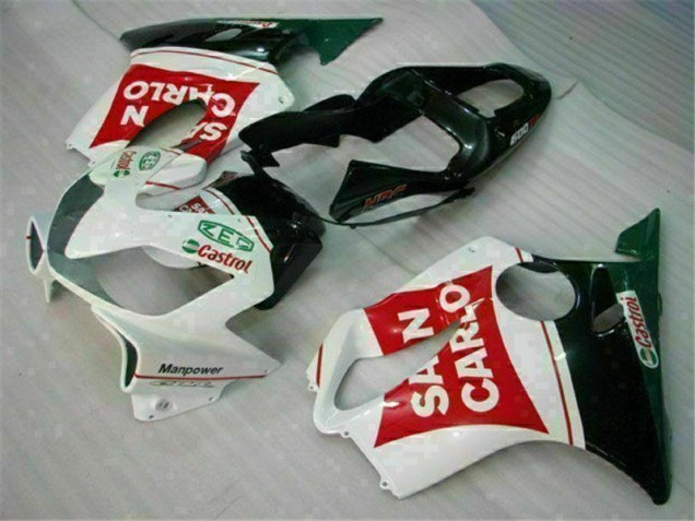 Buy 2001-2003 Red White Black San Carlo Honda CBR600 F4i Bike Fairing UK