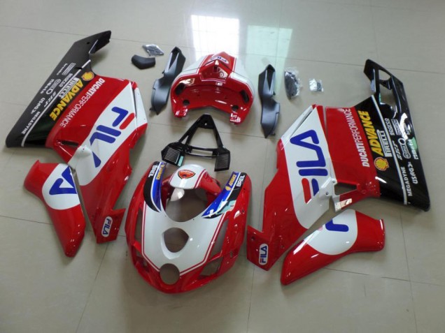 Buy 2003-2004 Red Fila Ducati 749 999 Bike Fairings UK