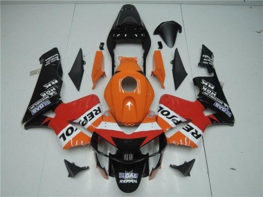 Buy 2003-2004 Orange Red Black Repsol Honda CBR600RR Motor Bike Fairings UK