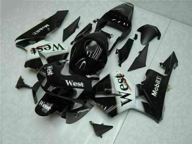 Buy 2003-2004 Black West Honda CBR600RR Motorcycle Fairings Kit UK Buy 2003-2004 Black West Honda CBR600RR Motorcycle Fairings Kit UK