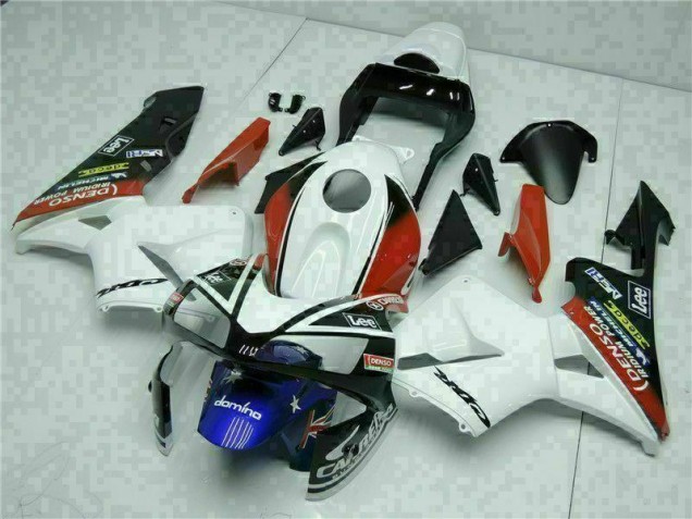 Buy 2003-2004 White Blue Honda CBR600RR Motorcylce Fairings UK Buy 2003-2004 White Blue Honda CBR600RR Motorcylce Fairings UK