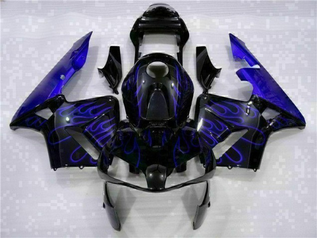 Buy 2003-2004 Black with Blue Flame Honda CBR600RR Motorcycle Fairing Kits UK Buy 2003-2004 Black with Blue Flame Honda CBR600RR Motorcycle Fairing Kits UK