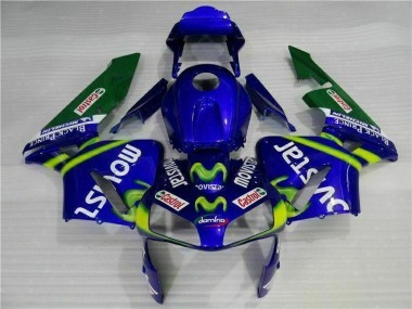 Buy 2003-2004 Blue Green Movistar Castrol Honda CBR600RR Motorbike Fairing UK