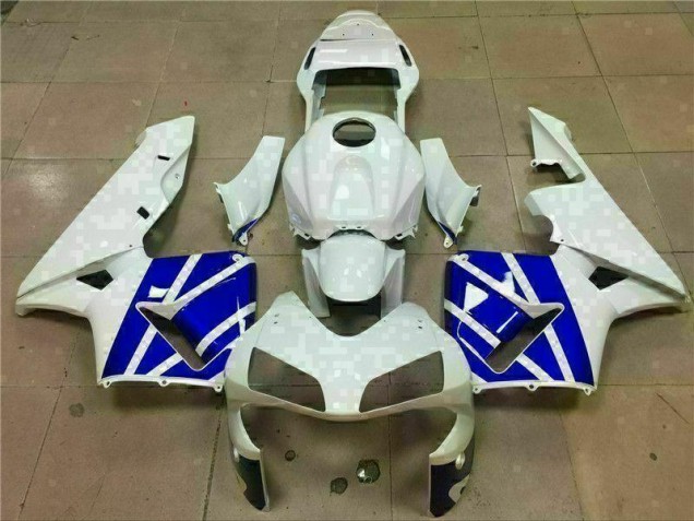 Buy 2003-2004 White Blue Honda CBR600RR Bike Fairings UK Buy 2003-2004 White Blue Honda CBR600RR Bike Fairings UK