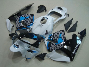 Buy 2003-2004 White Black Blue Honda CBR600RR Moto Fairings UK