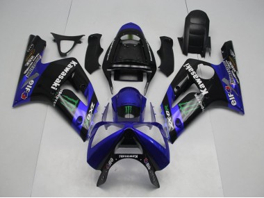 Buy 2003-2004 Blue Monster Kawasaki ZX6R Motorbike Fairing UK