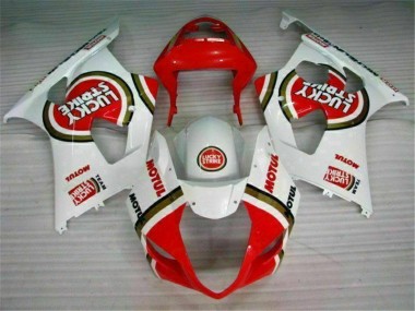 Buy 2003-2004 Red White Suzuki GSXR 1000 Motorbike Fairing Kits UK