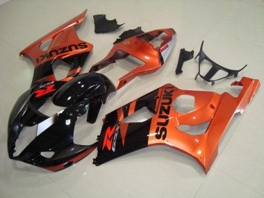 Buy 2003-2004 Orange and Black Suzuki GSXR 1000 Motorcycle Fairings UK