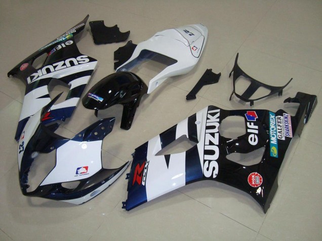 Buy 2003-2004 White Black Elf Suzuki GSXR 1000 Motorcycle Fairing Kit UK Buy 2003-2004 White Black Elf Suzuki GSXR 1000 Motorcycle Fairing Kit UK