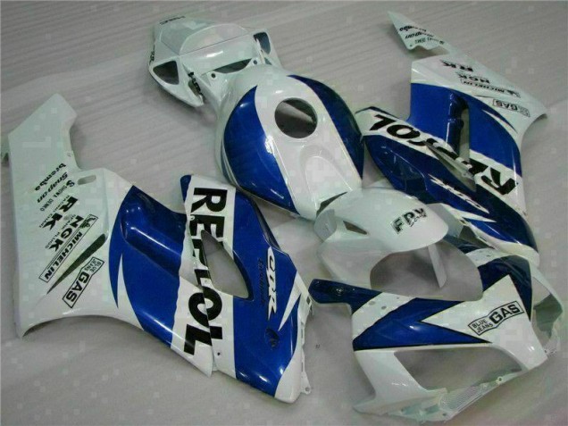 Buy 2004-2005 White Blue Repsol Honda CBR1000RR Motorbike Fairing Kits UK
