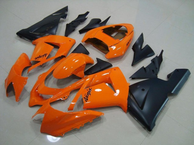 Buy 2003-2005 Ornage Matte Black Kawasaki ZX10R Motorbike Fairing UK Buy 2003-2005 Ornage Matte Black Kawasaki ZX10R Motorbike Fairing UK