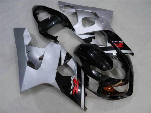 Buy 2004-2005 Black Silver Suzuki GSXR 600/750 Motorcycle Fairing Kit UK Buy 2004-2005 Black Silver Suzuki GSXR 600/750 Motorcycle Fairing Kit UK
