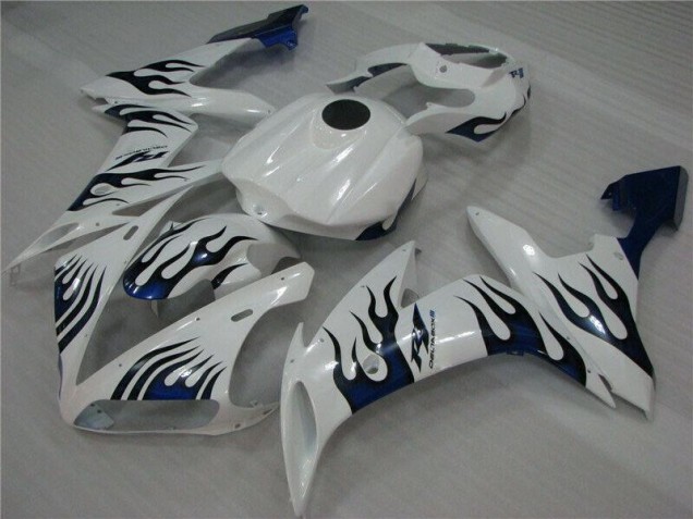 Buy 2004-2006 White Blue Flame Yamaha YZF R1 Replacement Fairings UK