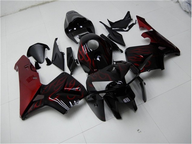 Buy 2005-2006 Red Flame Black Honda CBR600RR Bike Fairings UK Buy 2005-2006 Red Flame Black Honda CBR600RR Bike Fairings UK