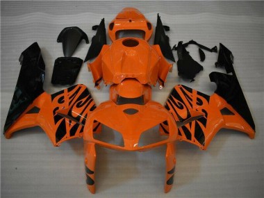 Buy 2005-2006 Orange Black Honda CBR600RR Motorbike Fairing UK