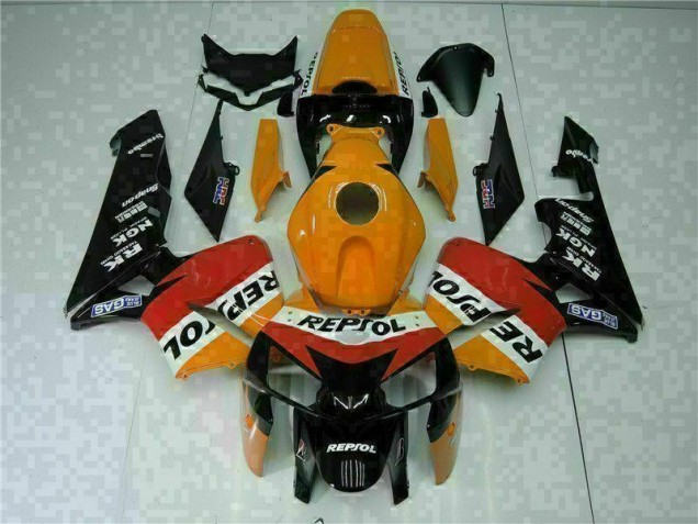 Buy 2005-2006 Orange Black Repsol Honda CBR600RR Motorbike Fairing UK Buy 2005-2006 Orange Black Repsol Honda CBR600RR Motorbike Fairing UK